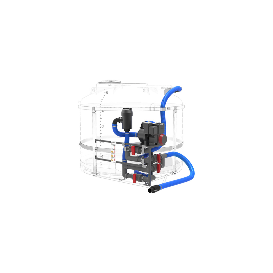 Комплекс насосный для СЗР/КАС Экопром на одну емкость TRF 1275л/мин d75мм ПВХ